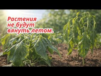 Полейте этим сейчас высаженную рассаду, что бы летом не вянули листья.